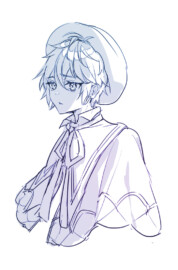 キャラデザの練習で落書きしたものです!