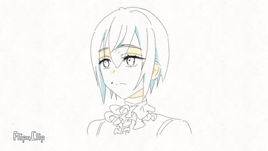 髪の毛がなびいてるように見えるといいな……!